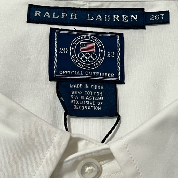 NWT! Ralph Lauren 2012 Olympics US Team Dress Shirt 26T - Picture 5 of 7